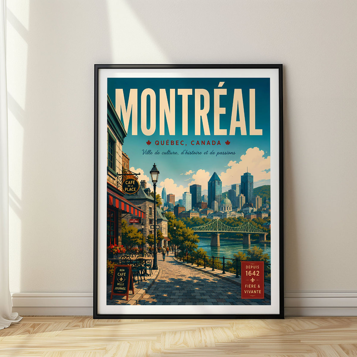 Montreal travel poster, Canada