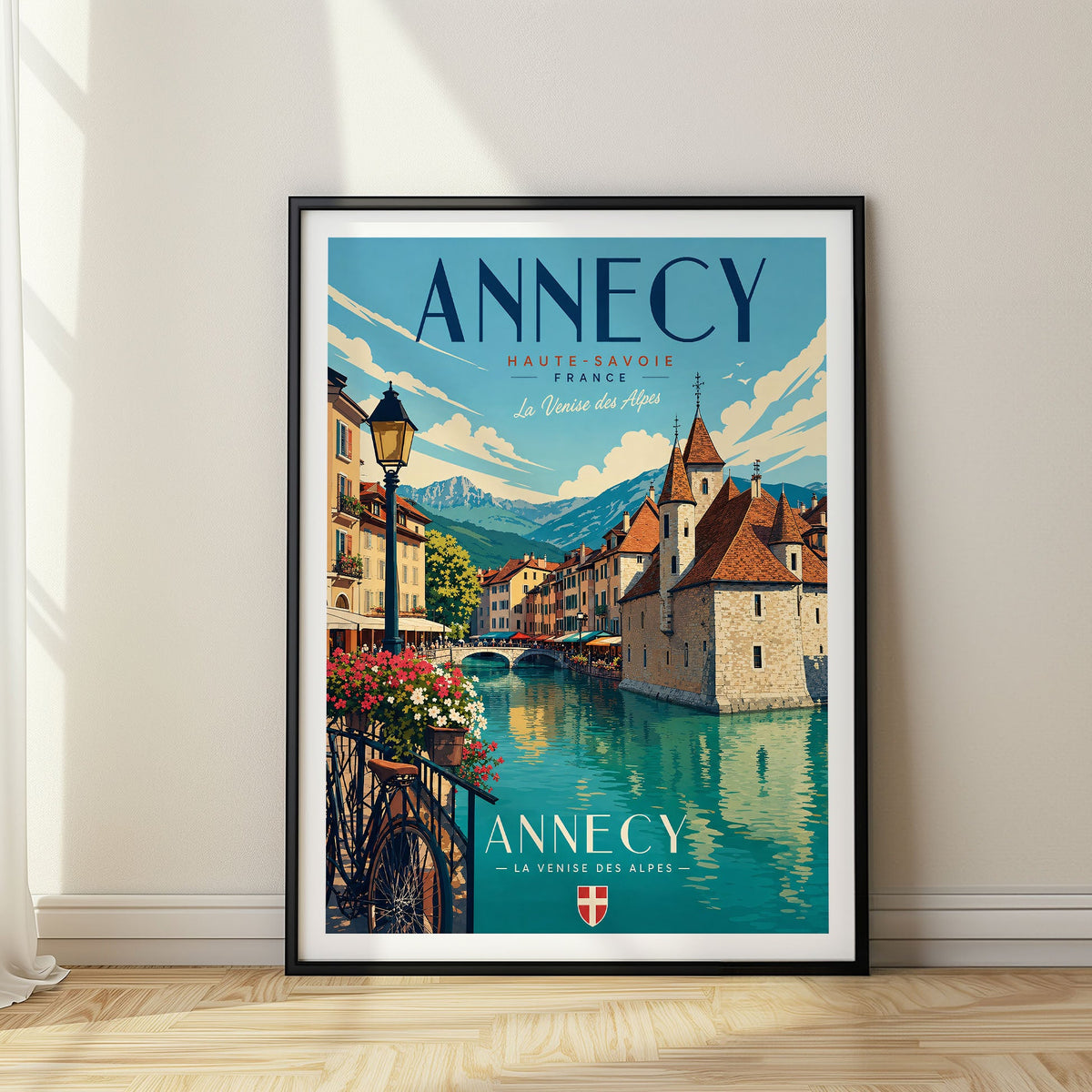 Annecy travel poster, France