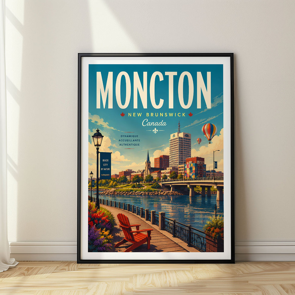 Moncton travel poster, Canada