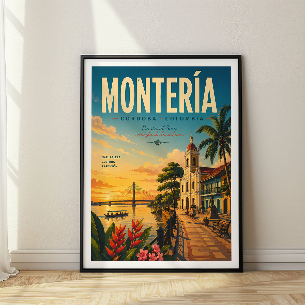 Montería travel poster, Colombia