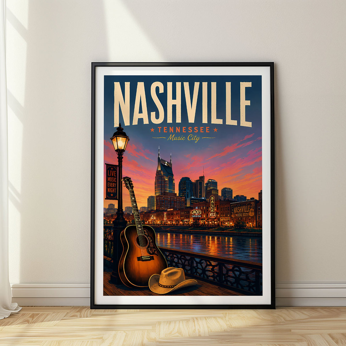 Nashville travel poster, USA