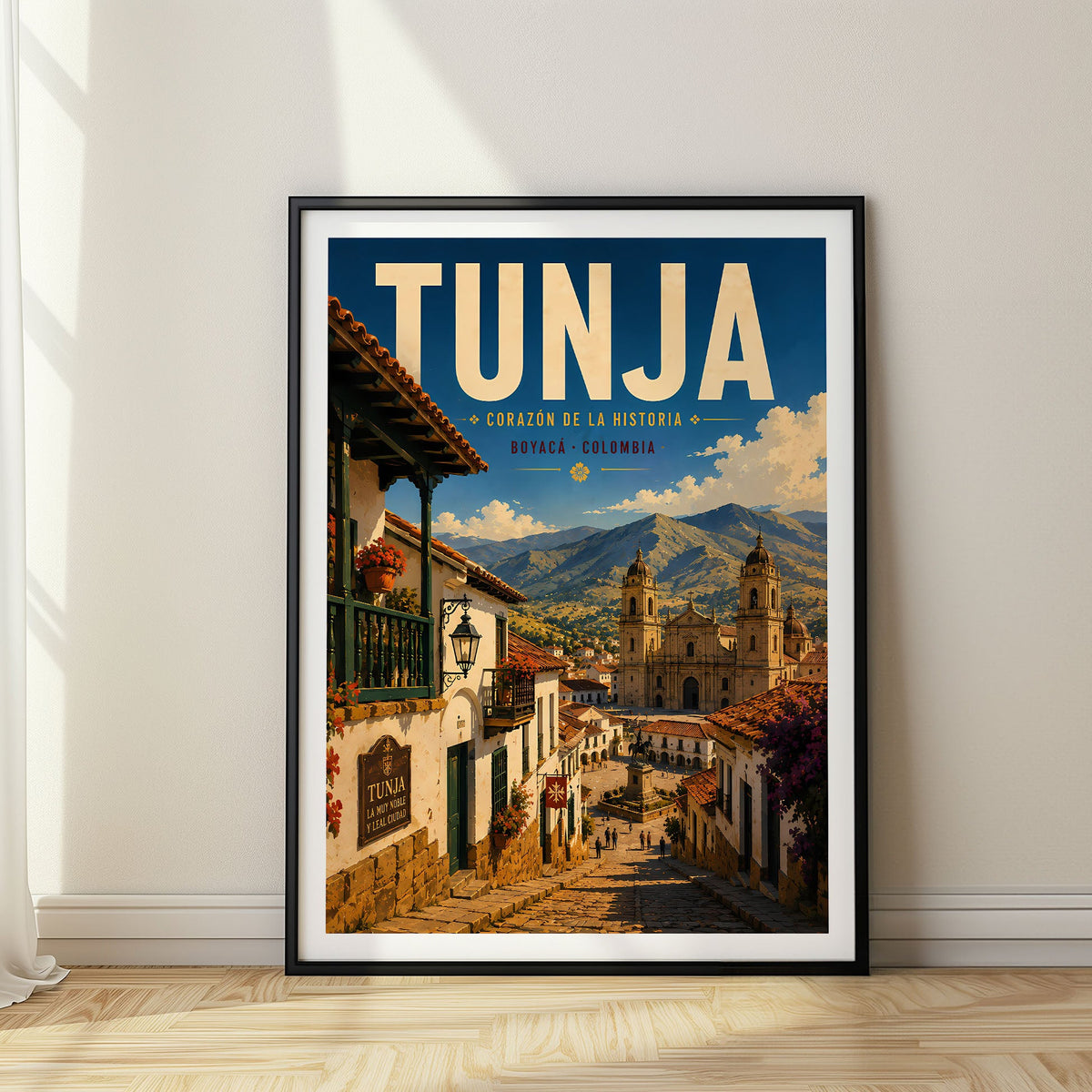 Tunja travel poster, Colombia