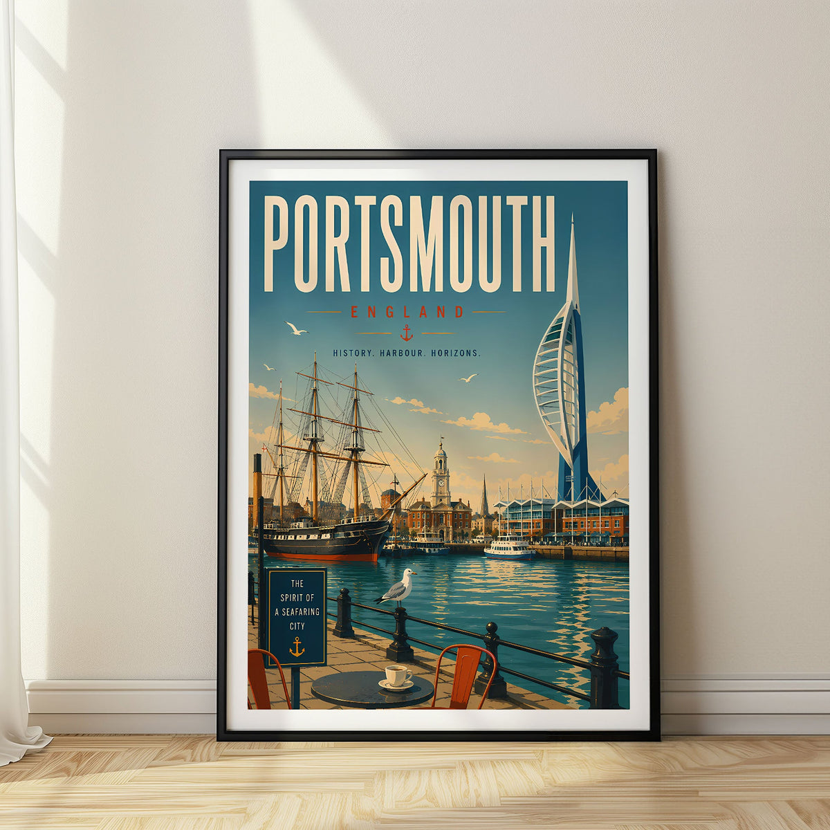 Portsmouth travel poster, United Kingdom
