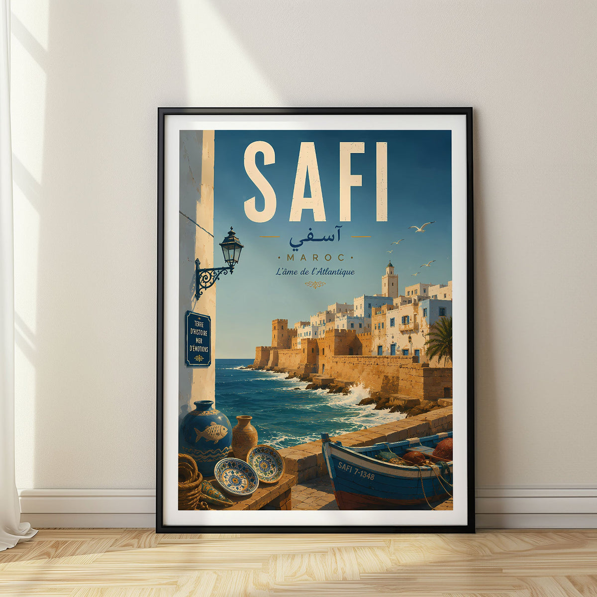 Safi travel poster, Morocco