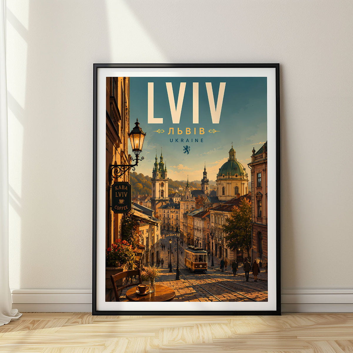 Lviv travel poster, Ukraine