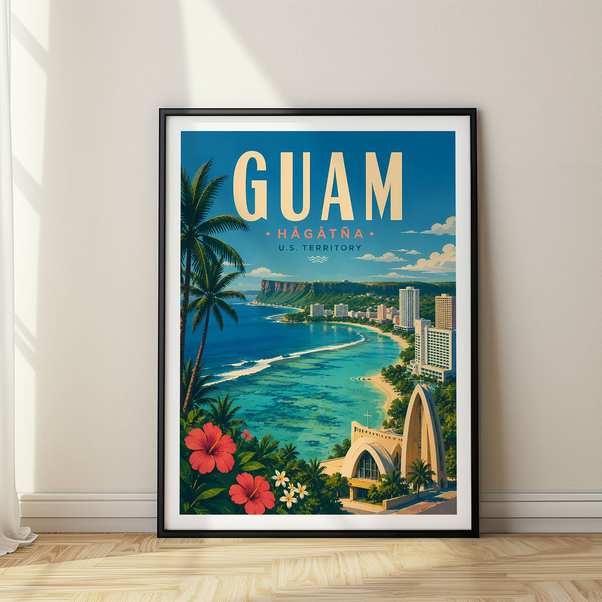 Guam travel poster, USA