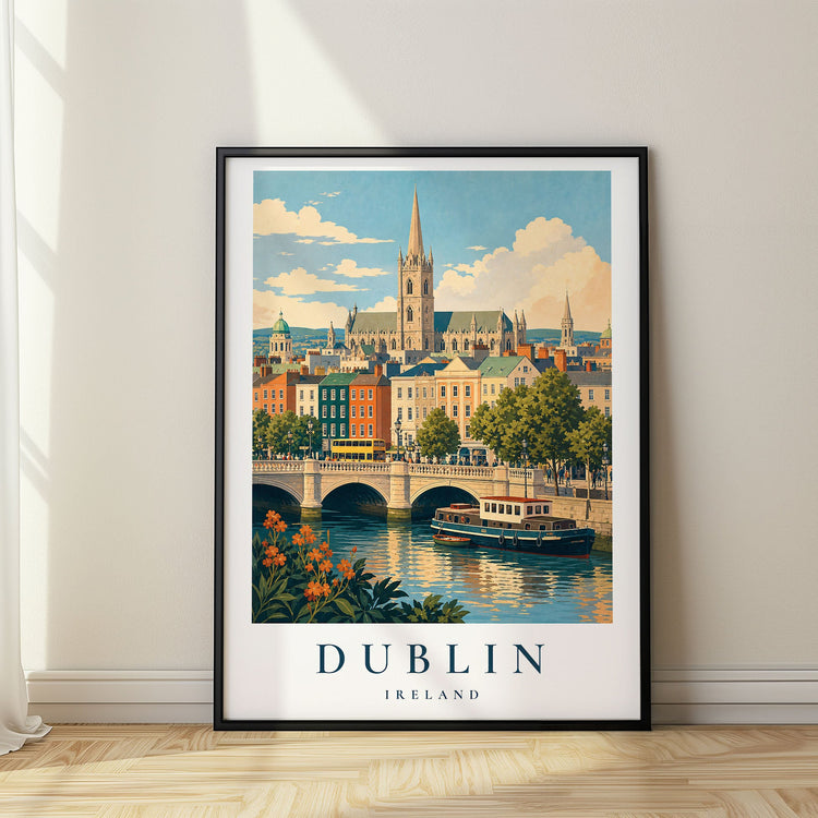 Dublin travel poster, Ireland