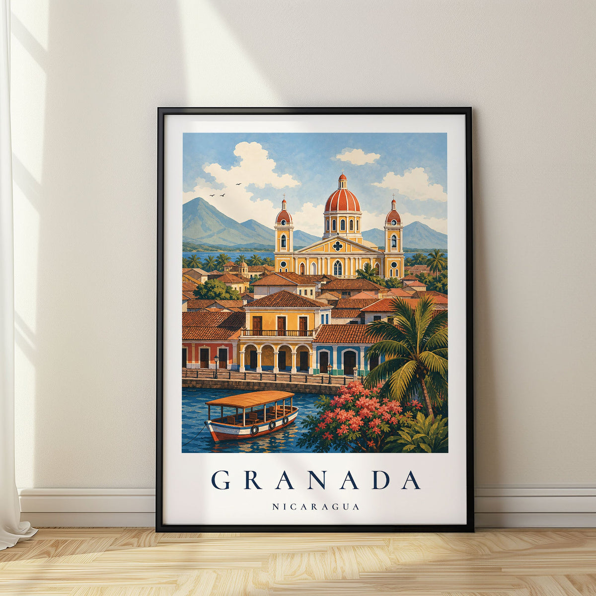 Granada travel poster, Nicaragua