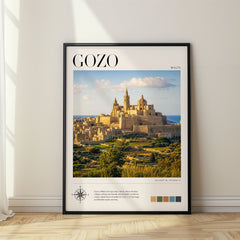 Gozo Modern Photography Travel Poster – Malta