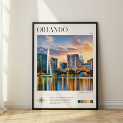 Orlando Modern Photography Travel Poster – USA