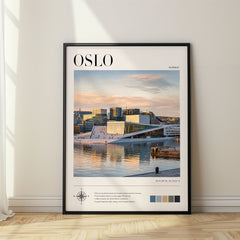 Oslo Modern Photography Travel Poster – Norway