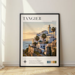 Tangier Modern Photography Travel Poster – Morocco