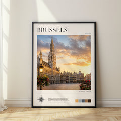 Brussels Modern Photography Travel Poster – Belgium