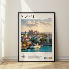 Nassau Modern Photography Travel Poster – Bahamas