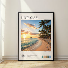 Punta Cana Modern Photography Travel Poster – Dominican Republic