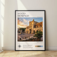 Santo Domingo Modern Photography Travel Poster – Dominican Republic