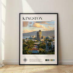 Kingston Modern Photography Travel Poster – Jamaica