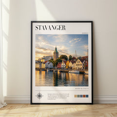 Stavanger Modern Photography Travel Poster – Norway