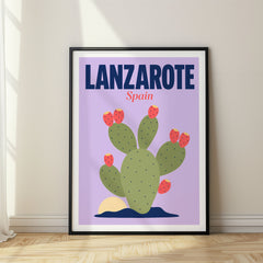 Lanzarote Pop Art Travel Poster – Spain