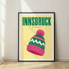 Innsbruck Pop Art Travel Poster – Austria
