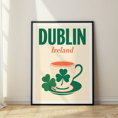 Dublin Pop Art Travel Poster – Ireland