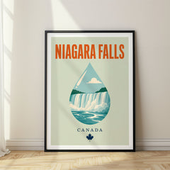Niagara Falls Pop Art Travel Poster – Canada