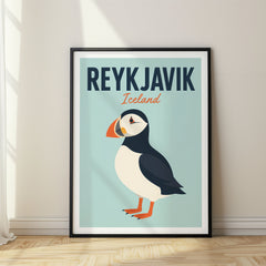 Reykjavik Pop Art Travel Poster – Iceland