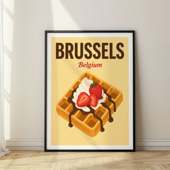 Brussels Pop Art Travel Poster – Belgium