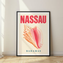 Nassau Pop Art Travel Poster – Bahamas