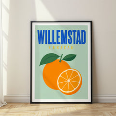 Willemstad Pop Art Travel Poster – Curaçao