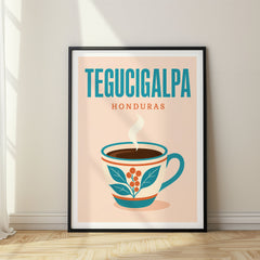 Tegucigalpa Pop Art Travel Poster – Honduras
