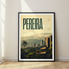 Pereira Bold Typography Travel Poster – Colombia