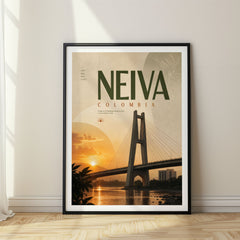 Neiva Bold Typography Travel Poster – Colombia