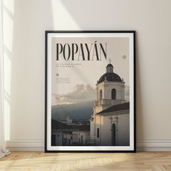 Popayán Bold Typography Travel Poster – Colombia