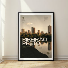 Ribeirão Preto Bold Typography Travel Poster – Brazil