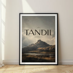 Tandil Bold Typography Travel Poster – Argentina