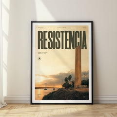 Resistencia Bold Typography Travel Poster – Argentina