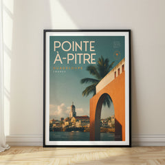 Pointe-à-Pitre Bold Typography Travel Poster – France
