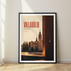 Valladolid Bold Typography Travel Poster – Spain