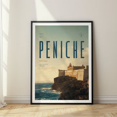 Peniche Bold Typography Travel Poster – Portugal