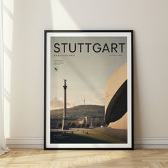 Stuttgart Bold Typography Travel Poster – Germany
