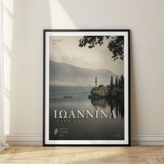 Ioannina Bold Typography Travel Poster – Greece