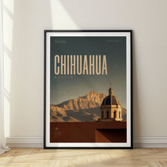 Chihuahua Bold Typography Travel Poster – Mexico