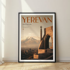 Yerevan Bold Typography Travel Poster – Armenia