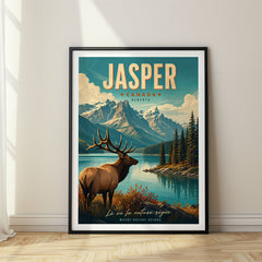 Jasper Retro Travel Poster – Canada
