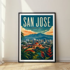 San Jose Retro Travel Poster – USA