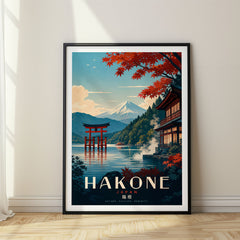 Hakone Retro Travel Poster – Japan