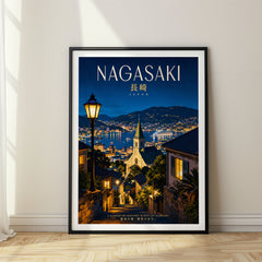 Nagasaki Retro Travel Poster – Japan