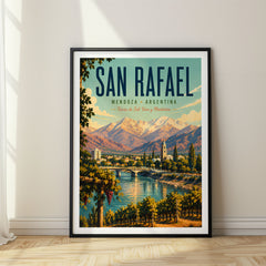 San Rafael Retro Travel Poster – Argentina