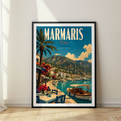 Marmaris Retro Travel Poster – Turkey